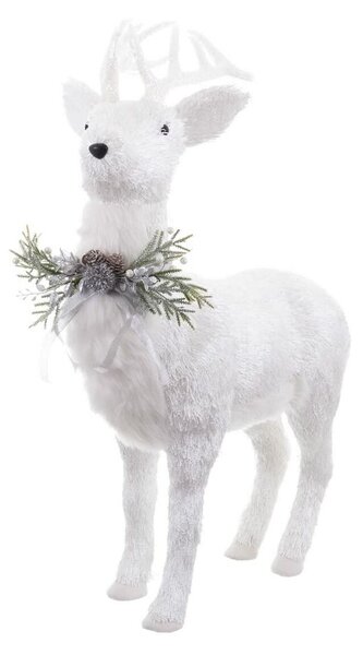 Christmas bauble White Polyfoam Deer 73 x 33 x 108 cm