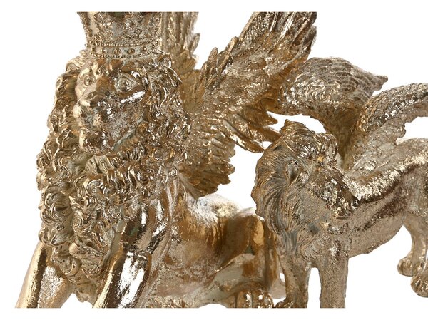 Decorative Figure Home ESPRIT Golden Lion 20 x 10,5 x 17,5 cm 29 x 13 x 25 cm (2 Units)