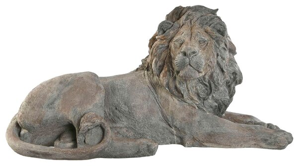 Decorative Figure Home ESPRIT Grey Lion 80 x 36 x 39 cm