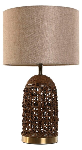 Desk lamp Home ESPRIT Brown Beige Golden 50 W 220 V 33 x 33 x 56 cm