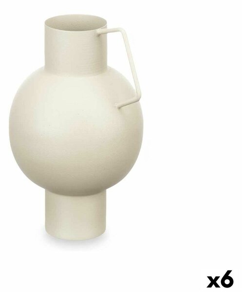 Vase Sphere Light brown Steel 15 x 23 x 13 cm (6 Units)