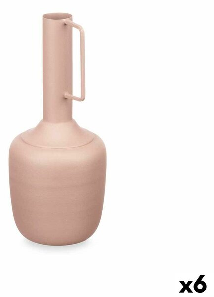 Vase With handle Sand Steel 12 x 30 x 12 cm (6 Units)