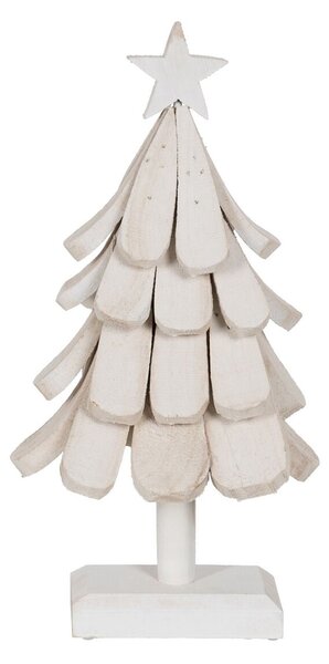 Christmas Tree White Paolownia wood Tree 31 x 25 x 60 cm