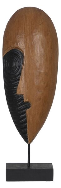 Decorative Figure Brown Mask 18 x 11 x 54 cm