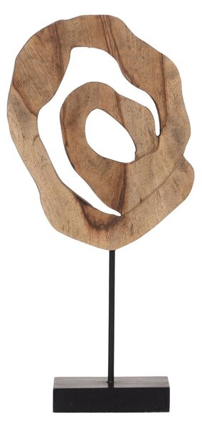 Sculpture Beige Mango wood 26 x 8,5 x 52 cm