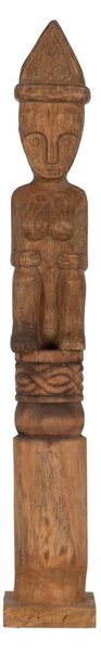 Decorative Figure Natural African Man 14 x 14 x 88,5 cm