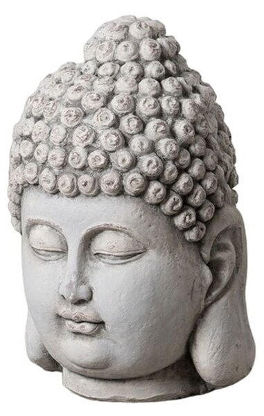 Sculpture Grey Clay Fibre 26,5 x 26,5 x 41 cm Buddha