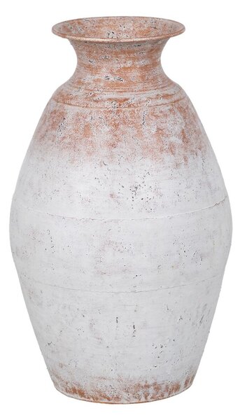 Vase White Iron 28 x 28 x 45,5 cm