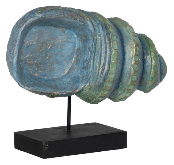 Decorative Figure Blue Brown Green Snail 38 x 20 x 33 cm