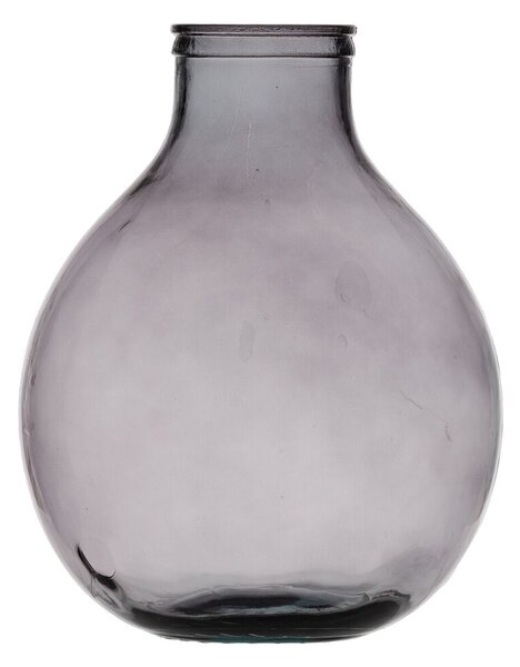 Vase Grey recycled glass 37 x 37 x 46 cm