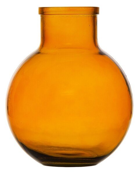 Vase Amber recycled glass 24 x 24 x 31 cm