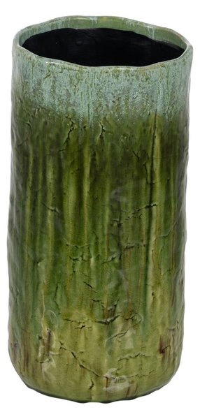 Vase Green Ceramic 21 x 21 x 41 cm