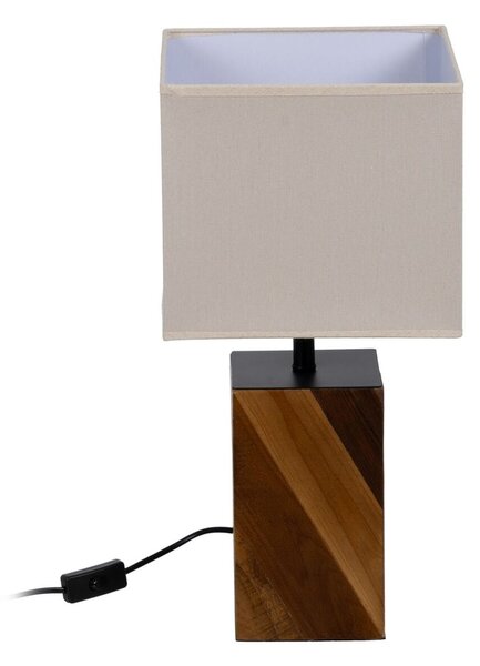 Desk lamp Brown Cream 60 W 220-240 V 25 x 25 x 51 cm