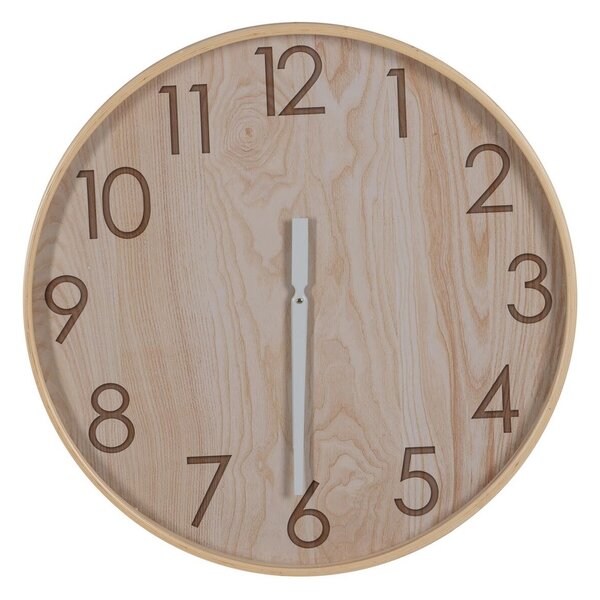 Wall Clock Natural Wood 60 x 60 x 5,5 cm