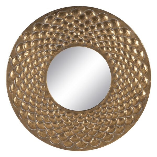 Wall mirror Golden Crystal Iron 100 x 3 x 100 cm