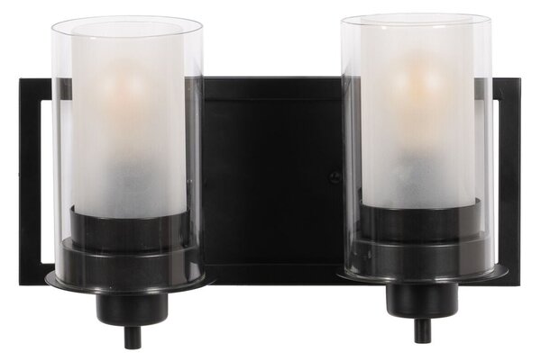 Wall Light Black Crystal Iron A 220-240 V 36 x 17 x 21 cm