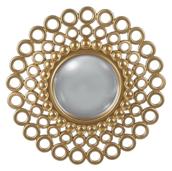 Wall mirror Golden Polyresin 32,5 x 1,8 x 32,5 cm