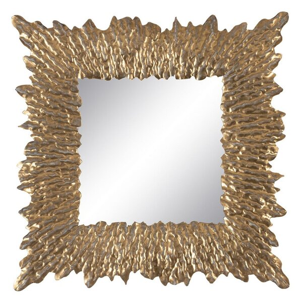 Wall mirror Golden Crystal Iron 74 x 7,5 x 74 cm