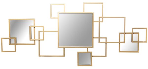 Wall mirror Alexandra House Living Golden Metal 7 x 113 x 53 cm