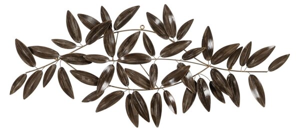 Wall Decoration Brown Golden Iron Sheets 120,7 x 7 x 52,1 cm