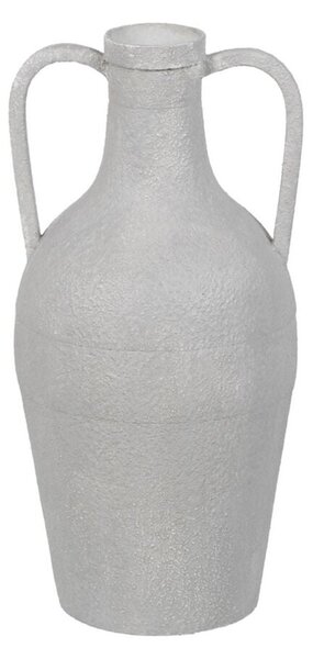 Vase White Iron 18,5 x 18,5 x 38,5 cm