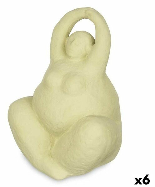 Decorative Figure Green Dolomite 14 x 18 x 11 cm (6 Units) Lady Yoga