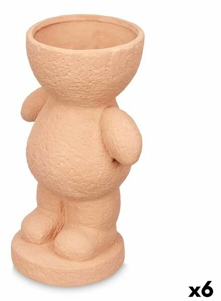 Decorative Figure Orange 16 x 25 x 12 cm Vase (6 Units)