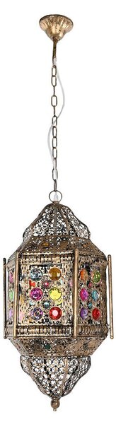 Ceiling Light Home ESPRIT Multicolour Golden Metal 50 W 29 x 26 x 105 cm