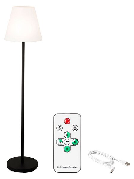 Floor Lamp Lumineo 894459 Black 150 cm Rechargeable