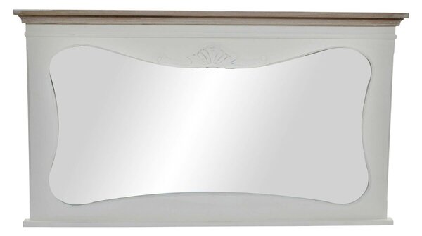 Wall mirror DKD Home Decor White Wood Natural 105 x 64 x 4,5 cm