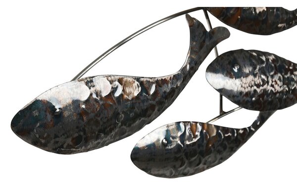 Wall mirror Home ESPRIT Silver Metal Fish 70 x 10 x 110 cm