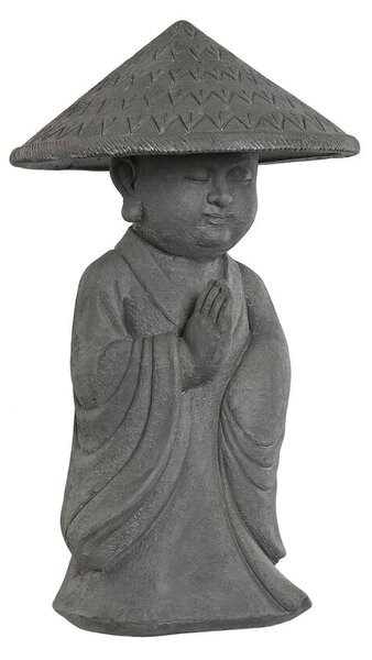 Decorative Figure Home ESPRIT Grey Monk Oriental 30 x 30 x 51 cm