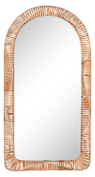 Wall mirror Home ESPRIT Natural Crystal Tropical 61,5 x 7 x 117 cm