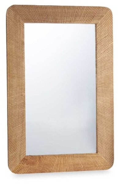 Wall mirror Brown Mango wood Stripes 90 x 60 x 2 cm