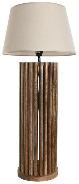 Desk lamp Home ESPRIT Brown Mango wood 50 W 220 V 23 x 23 x 72 cm