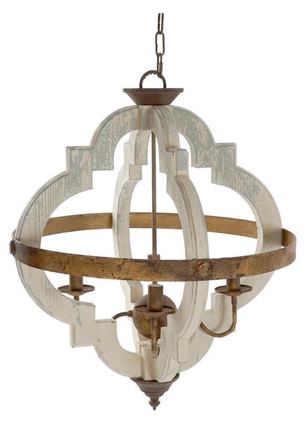 Ceiling Light Home ESPRIT White Bronze Iron Fir 40 W 63 x 63 x 74 cm