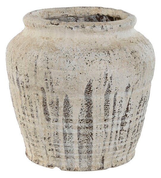 Vase Home ESPRIT White Magnesium 28 x 28 x 27,5 cm