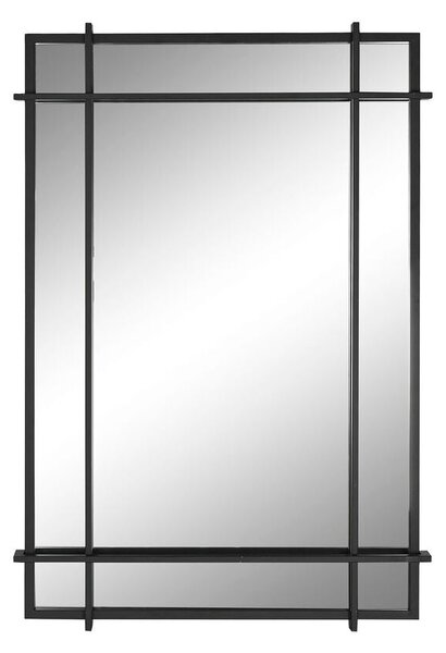 Wall mirror Home ESPRIT Black Crystal Iron Modern 65 x 6 x 95 cm