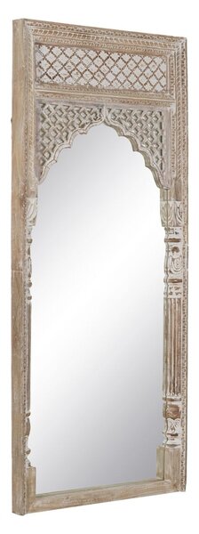 Dressing Mirror White Natural Crystal Mango wood MDF Wood Vertical 76 x 7 x 176,5 cm