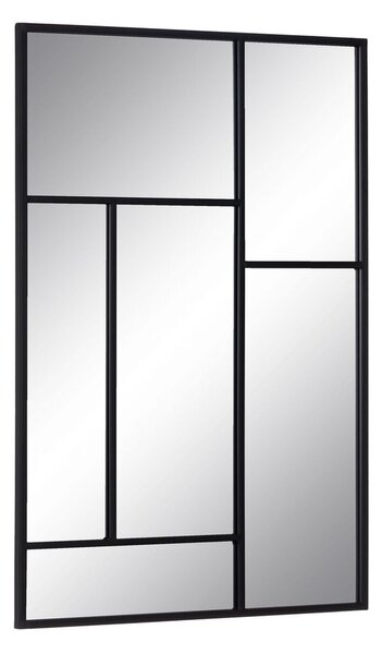 Wall mirror Black Crystal Iron Vertical 60 x 2 x 90 cm