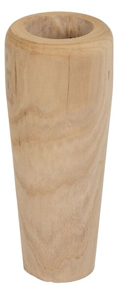 Vase Natural Paolownia wood 20 x 20 x 48 cm