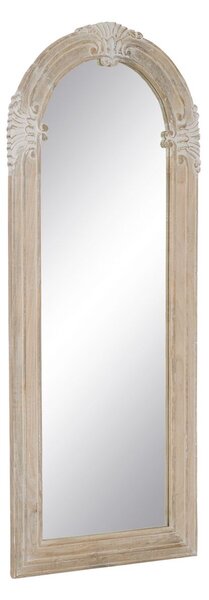 Dressing Mirror White Natural Crystal Mango wood MDF Wood Vertical 87,63 x 3,8 x 203,2 cm