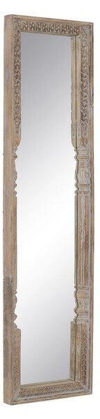 Dressing Mirror White Natural Crystal Mango wood MDF Wood Vertical 48,26 x 7 x 183 cm