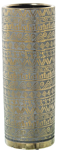 Vase Alexandra House Living Green Golden Ceramic 13 x 13 x 33 cm