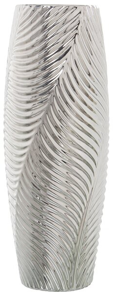 Vase Alexandra House Living Silver Ceramic 14 x 15 x 36 cm