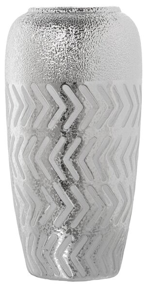 Vase Alexandra House Living Silver Ceramic 15 x 14 x 27 cm