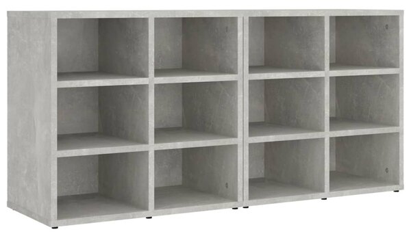 Shoe Cabinets 2 pcs Concrete Grey 52.5x30x50 cm