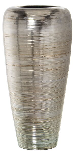 Floor vase Alexandra House Living Silver Ceramic 29 x 29 x 66 cm