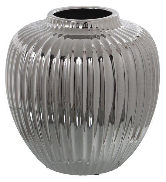 Vase Alexandra House Living Silver Ceramic 21 x 21 x 22 cm