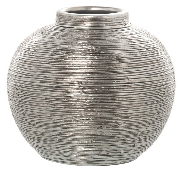 Vase Alexandra House Living Silver Ceramic 28 x 28 x 27 cm